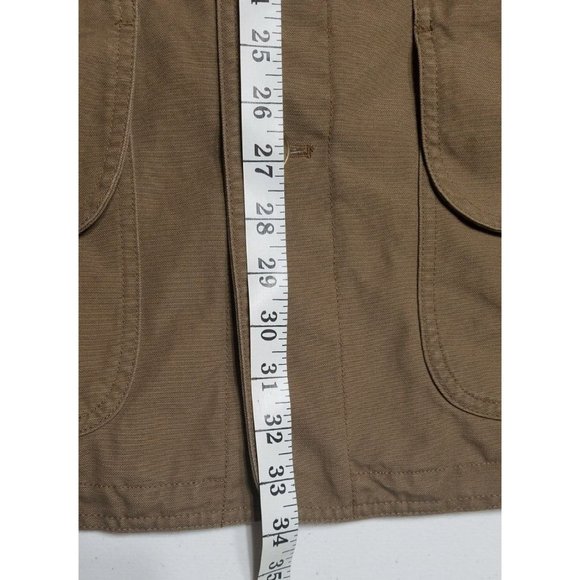 Lands' End Flannel Lined Brown Canvas Chore Field Jacket Coat Men's Size XL Tall - Picture 5 of 16